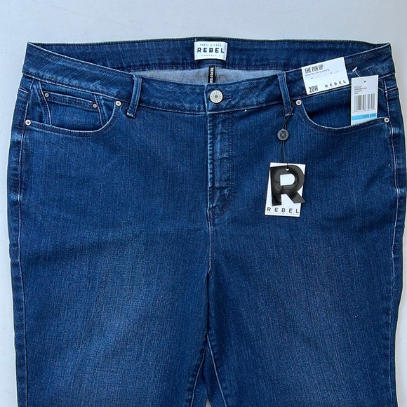 Rebel Wilson x Angels ‘The Pin Up’ Dark Wash Skinny Jeans (size 20W) - Picture 2 of 9